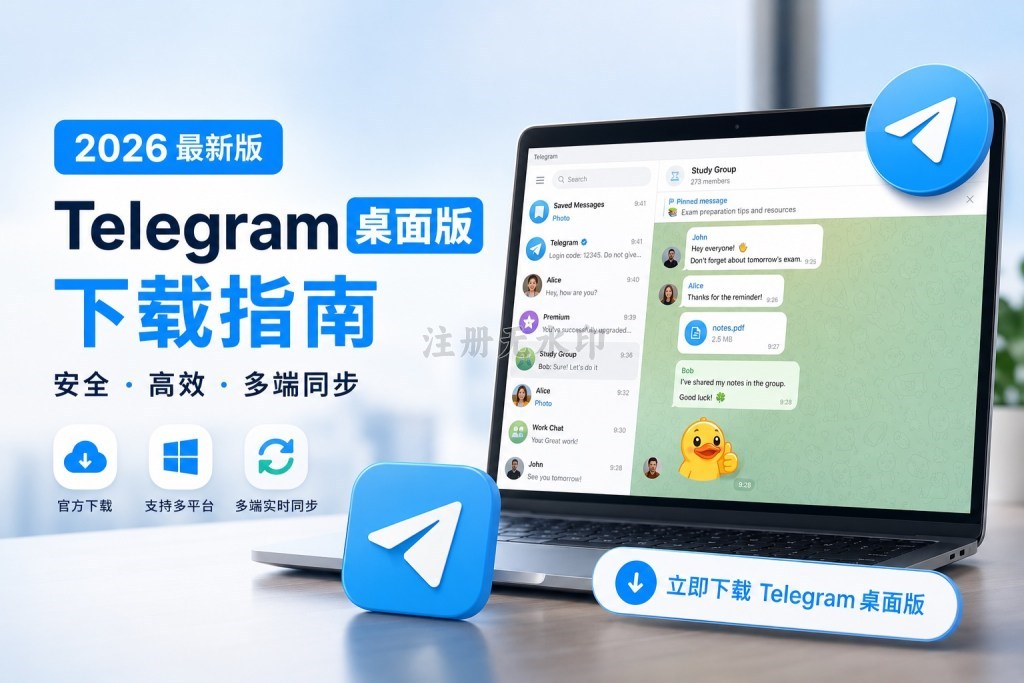 Telegram 电脑版下载安装指南：Windows / macOS / Linux 全平台最新官方版（2026）
